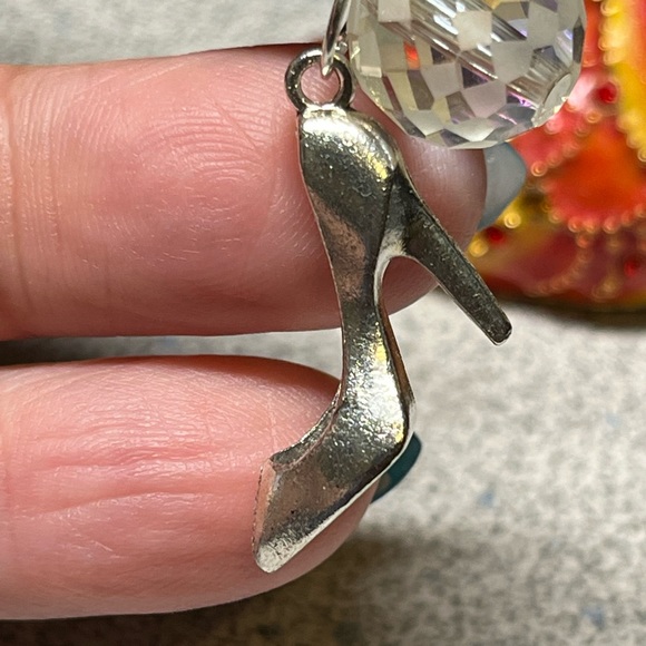 Cinderella stiletto heel charm purse bling or keychain -stunner - Picture 8 of 12